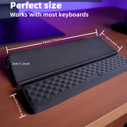 Reposamuñecas para teclado, soporte ergonómico de espuma viscoelástica para escribir y jugar, almohadilla inclinada para teclado, accesorios de escritorio estéticos
