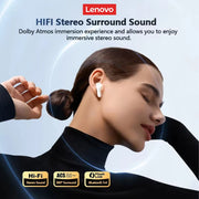 Auriculares inalámbricos Lenovo XT58 con reducción inteligente de ruido, Bluetooth 5.4, auriculares para juegos, sonido HIFI y pantalla LED