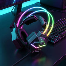 ONIKUMA Gaming Headset Wired Headset Player PC PS4 with RGB Lighting HD Flexible Microphone Headset for Xbox PS5 PC Games