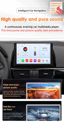 Hizpo 10.1" Eelectronic Devices Car Radio For Mazda CX-5 2012 2013 2014 2015 GPS Navigation Head Unit  6115 RDS Wireless CarPlay