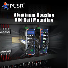 PUSR 5/8-Port Ethernet Switch 100/1000 Mbit/s Gigabit RJ45 IP40 6KV Uplink IP Unmanaged Industrial Network Switch Plug&Play USR-ISG