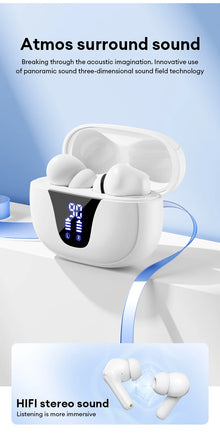 Lenovo XT58 Wireless Earphones Intelligent Noise Reduction Bluetooth 5.4 Headphone Gaming Headset HIFI Earbuds Sound LED Display