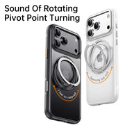 Funda magnética con soporte giratorio de 360°, sonido mecánico de torque y tecnología MagSafe para iPhone 16, 15, 14, 13, 17, 18 Pro Max Plus Air 17E
