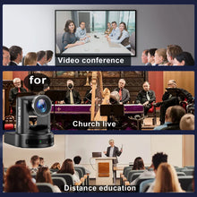 SZXLCOM FULL NDI PTZ Camera AI Auto-Tracking 20x Optical Zoom HDMI SDI USB POE IP for Live Streaming Church Conference